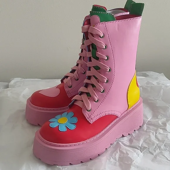 Free Luv Nation Combat Boots - Picture 8 of 13